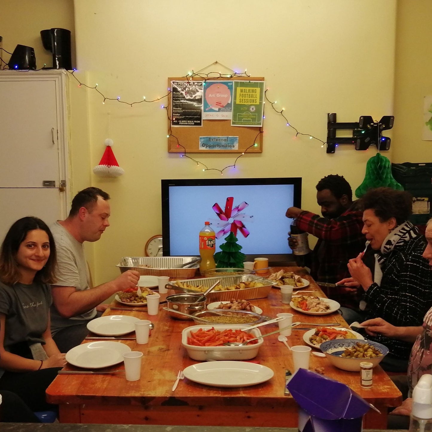 Fund a Christmas party at a night shelter