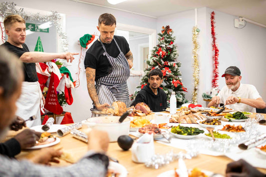 Christmas Party at a Night Shelter