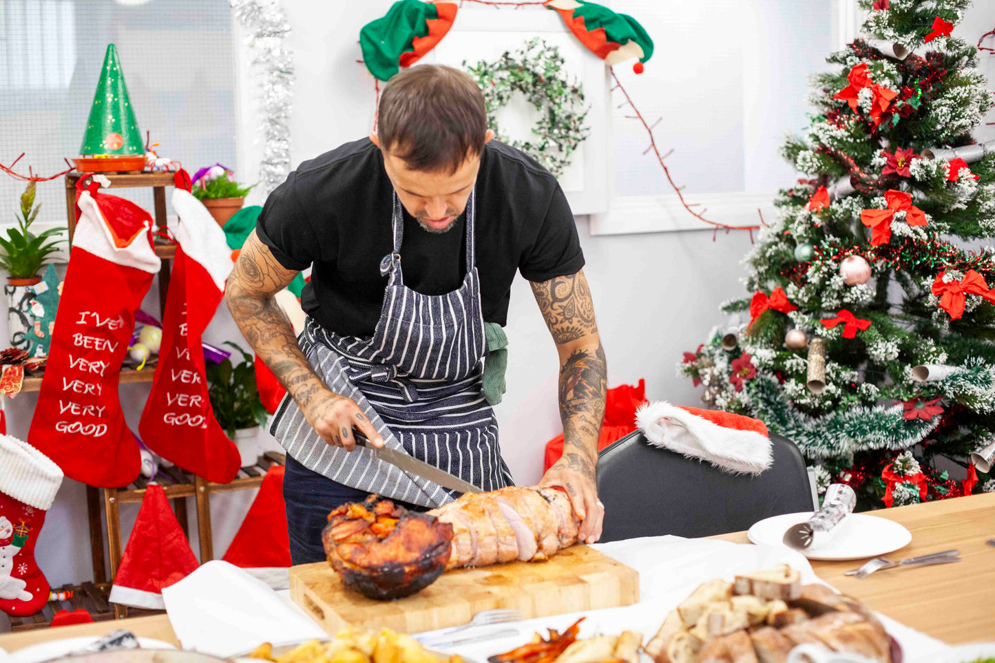 Christmas Party at a Night Shelter