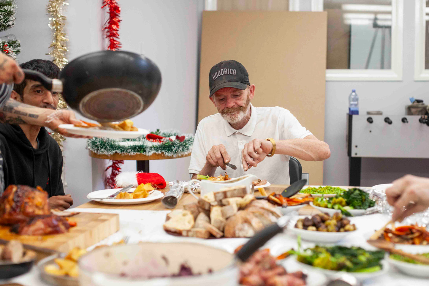 Christmas Party at a Night Shelter