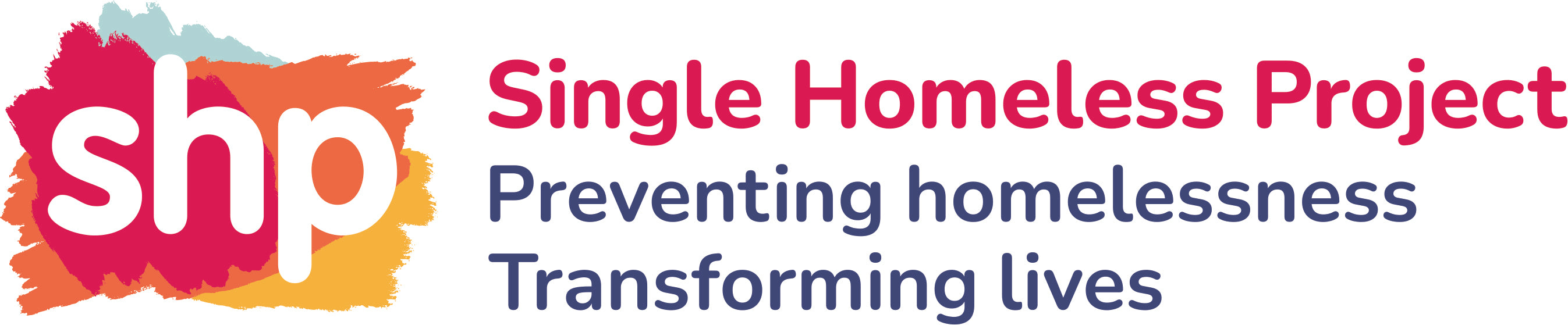 SHP Single Homeless Project Preventing homelessness Transforming lives Logo
