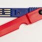 Blue and red electricity key.